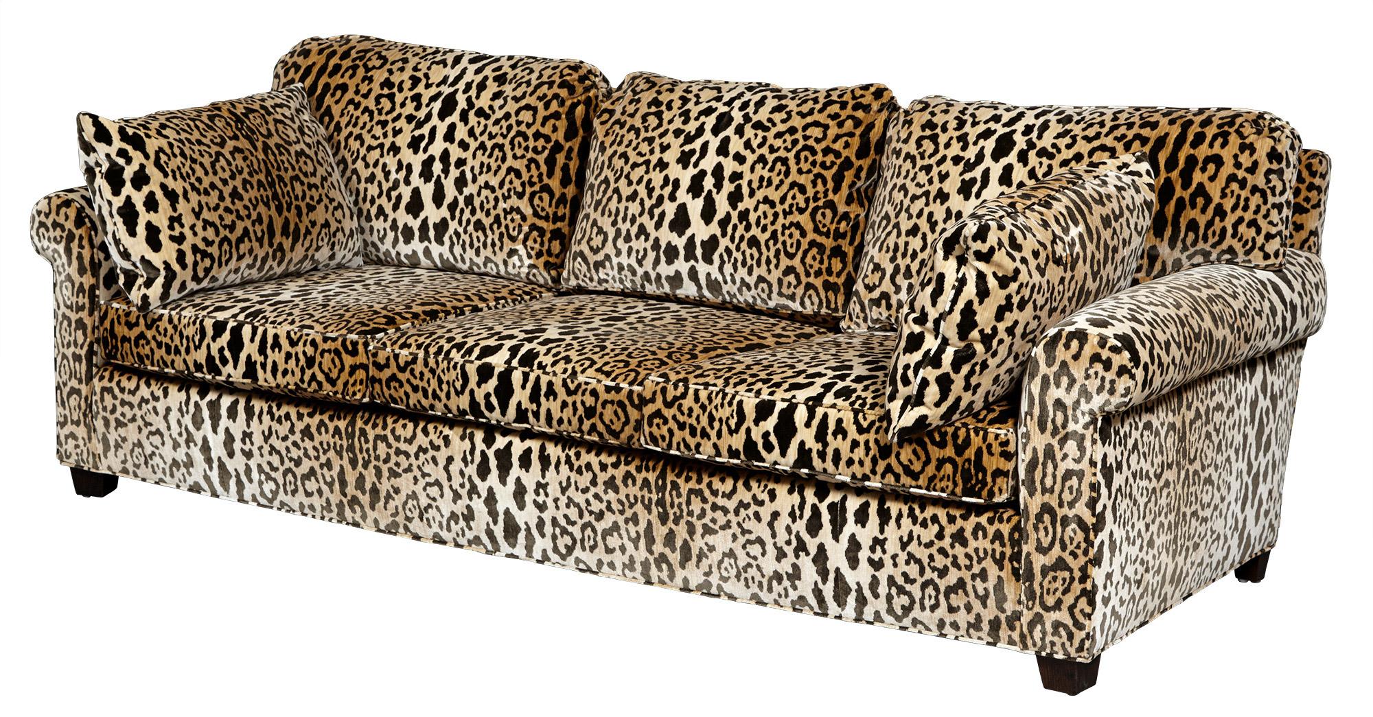 leopard couches living room