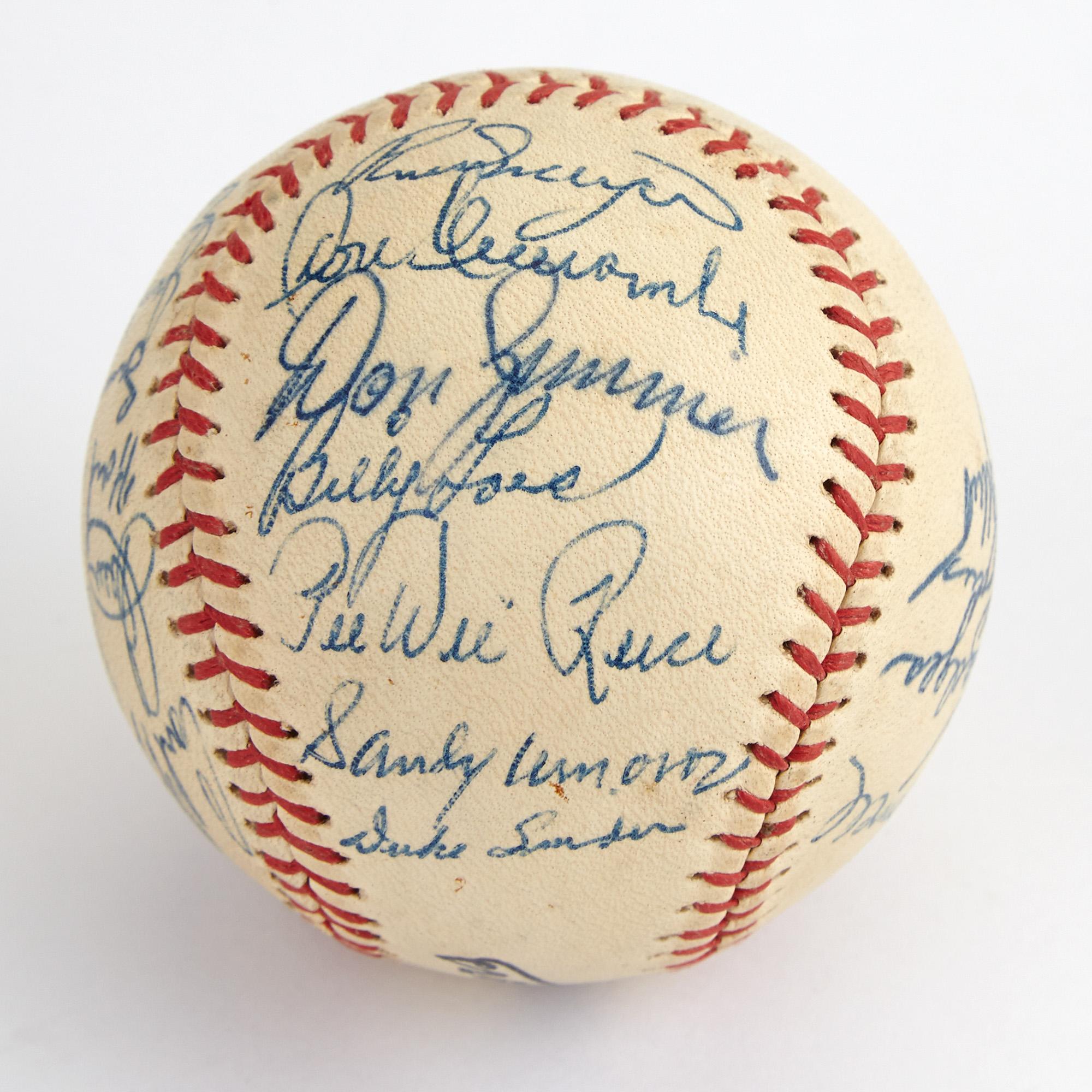Sold at Auction: Jackie Robinson Red Stitched Signed Baseball