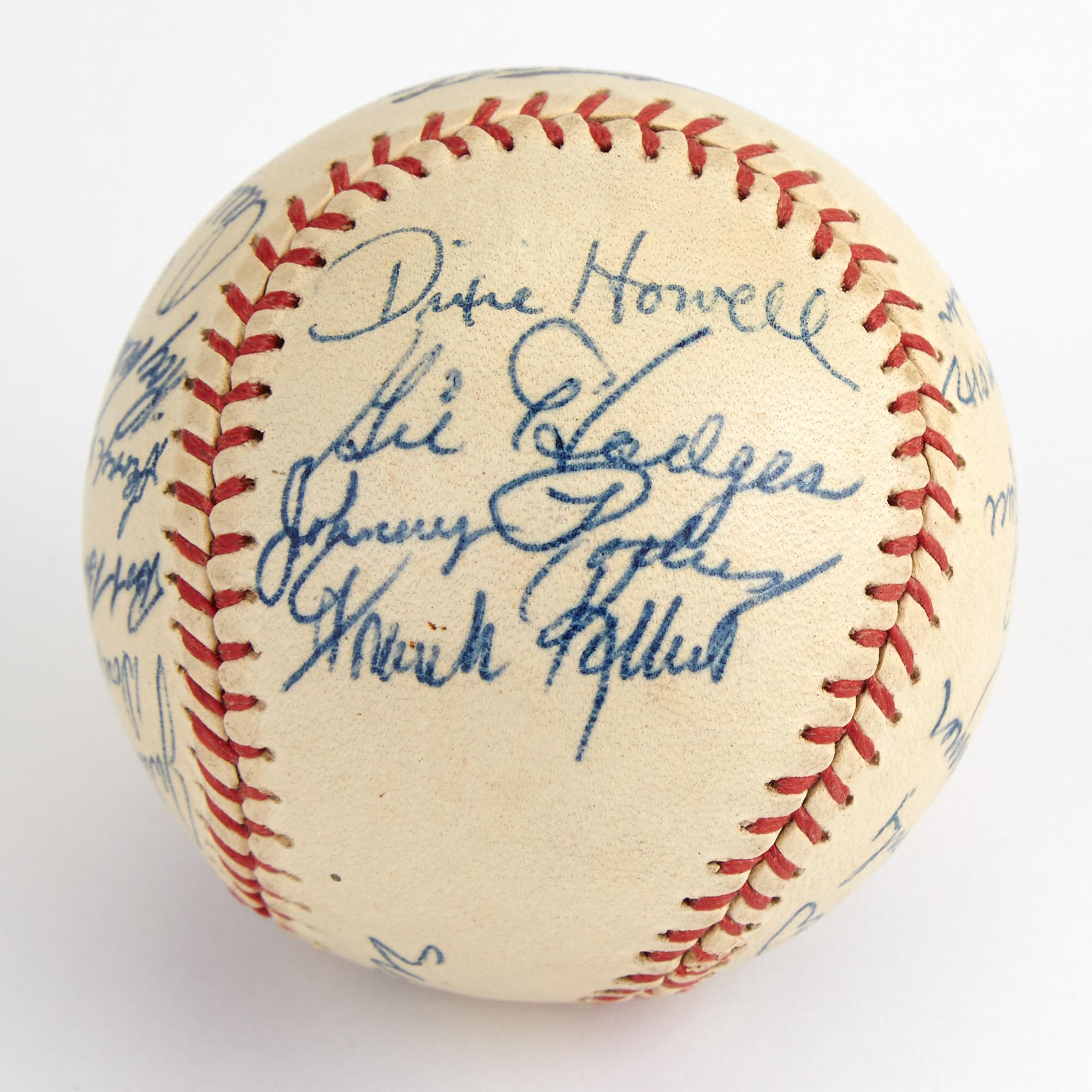 Lot Detail - 1955 Don Newcombe Brooklyn Dodgers Autographed