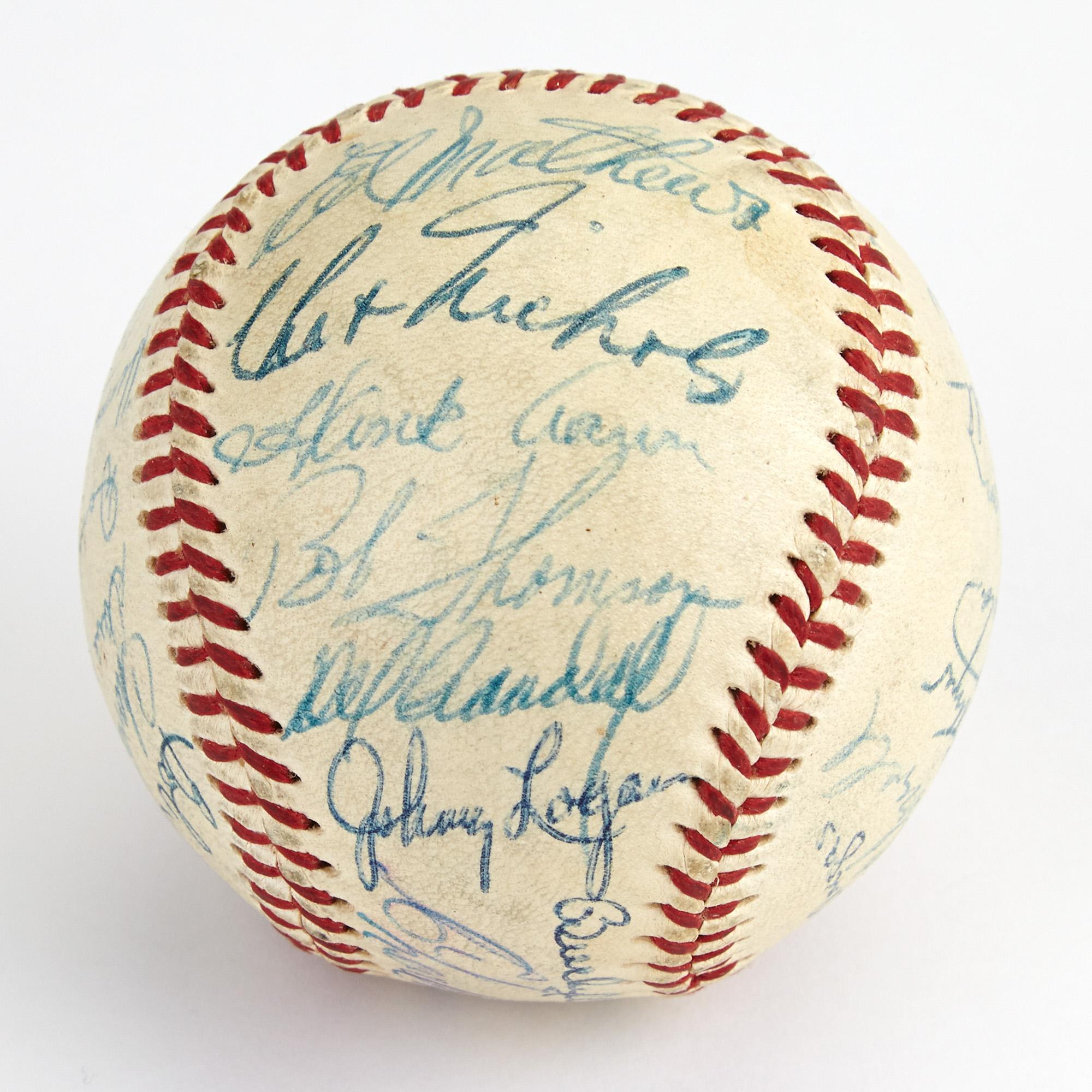 Baseball, signed by the 1953 Milwaukee Braves