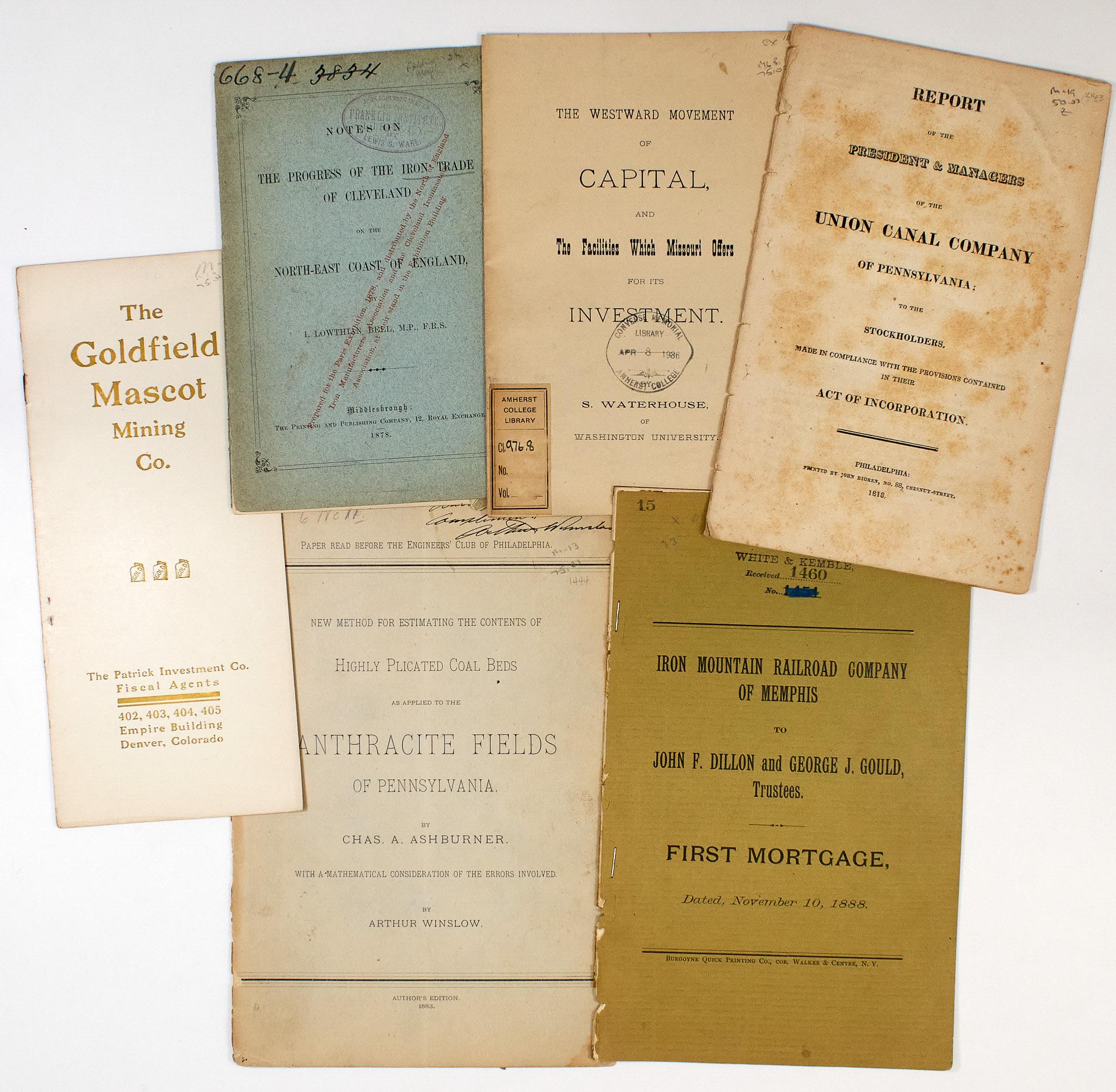 [PAMPHLETS-AMERICANA] Group of approximately ten 19th century pamphlets ...